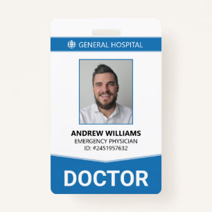 Doctor Hospital Medical Staff ID Badge