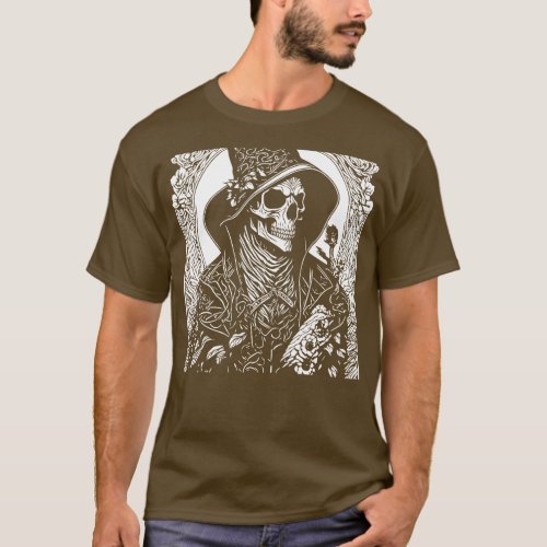 Doctor in floral motifs T_Shirt