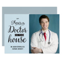Doctor in House Medical Graduation Announcement