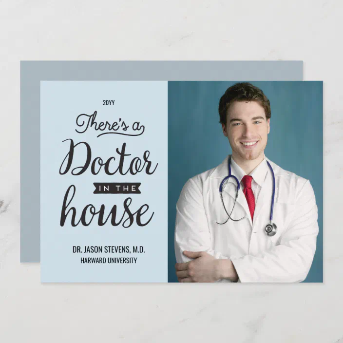 Doctor in House Medical Graduation Announcement  Zazzle.com