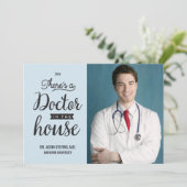 Doctor in House Medical Graduation Announcement (Standing Front)