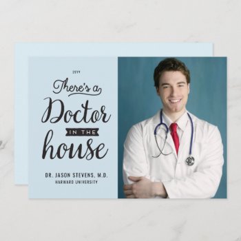 Doctor In House Medical Graduation Invitation by mistyqe at Zazzle
