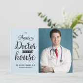 Doctor in House Medical Graduation Invitation (Standing Front)