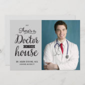 Doctor in House Medical Graduation Invitation (Front/Back)
