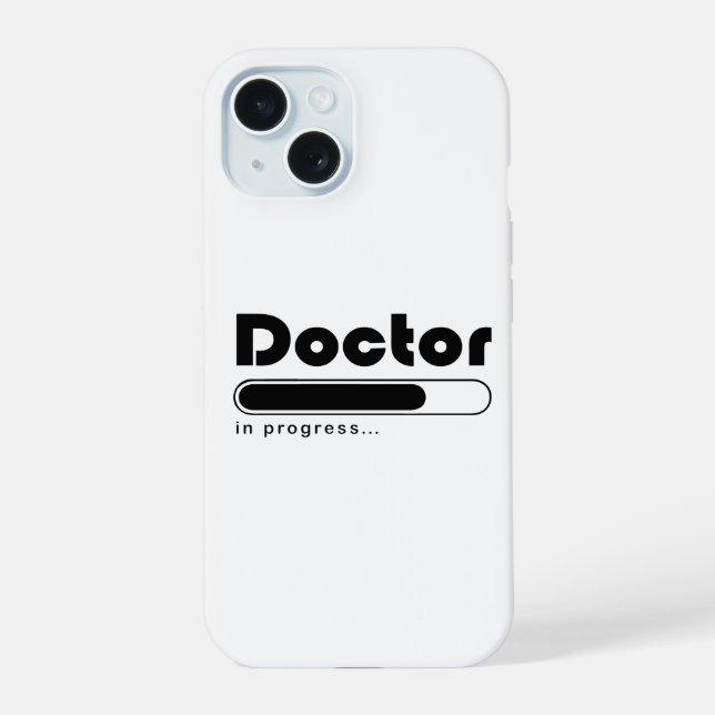 Doctor In Progress Funny Med School Loading Bar Iphone Case (Back)