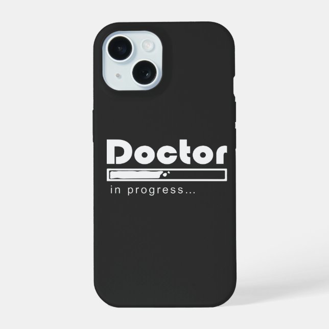 Doctor in Progress Loading Bar Funny Med Student Iphone Case (Back)