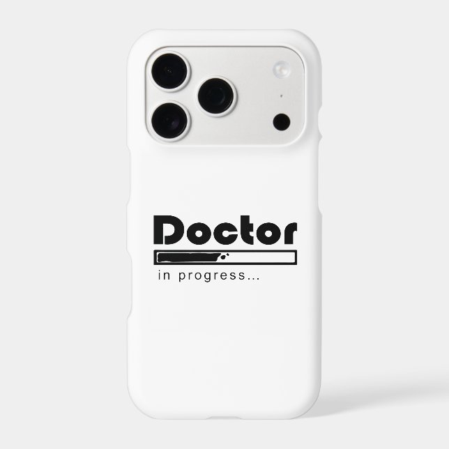 Doctor in Progress Loading Bar Funny Med Student Iphone Case (Back)