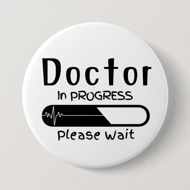 Doctor in Progress Please Wait Button (Front)