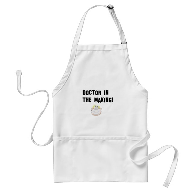 Doctor in the making adult apron (Front)