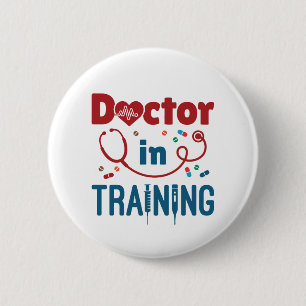 Doctor In Training Future Doctor Button