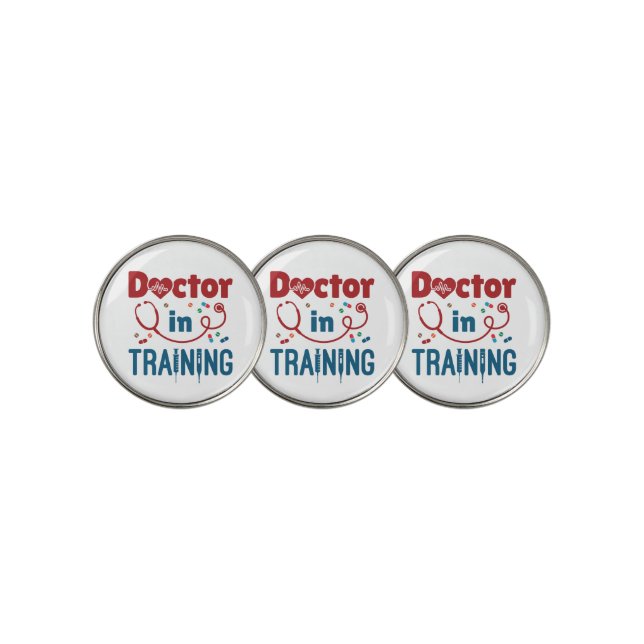 Doctor In Training Future Doctor Golf Ball Marker (3 Up)