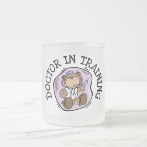 Doctor in Training T_shirts and Gifts Frosted Glass Coffee Mug