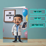 Doctor is In Funny Doctor Birthday Card<br><div class="desc">This funny doctor birthday card is specifically for the physician / doctor friend or family member in your life. The design is colorful and features a take on the "Doctor is In" meme. Inside we've written just the right message to speak to the moment; but you can customize it with...</div>