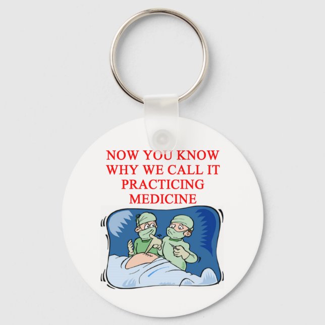 DOCTOR joke Keychain (Front)