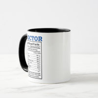 Doctor Jokes Nutritional Facts Medical Puns Funny Mug