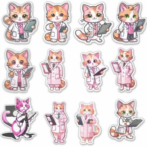 Doctor Kitty Stickers