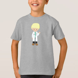 Doctor, Lab Coat, Medicine, Cute Boy, Blond Hair T-Shirt