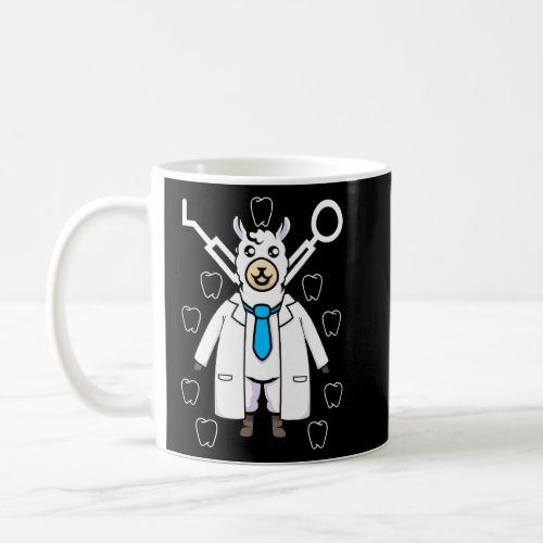 Doctor Llama Funny Dentist Animal Dental  Coffee Mug