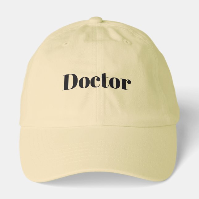 Doctor Logo Butter Yellow  Hat (Front)