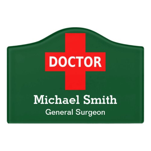 Doctor Logo Personalized Name Door Sign
