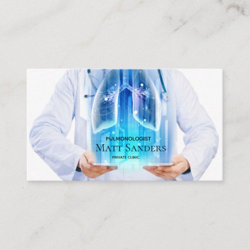 Doctor Lung Specialist Private Clinic Card
