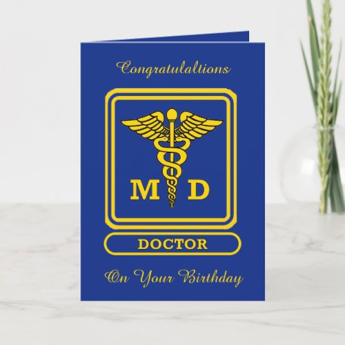 Doctor MD Custom Birthday Card