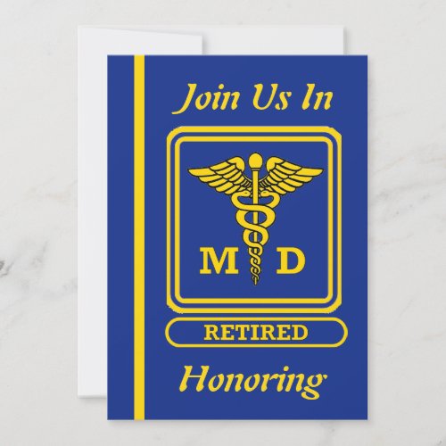Doctor MD Retirement Invitation