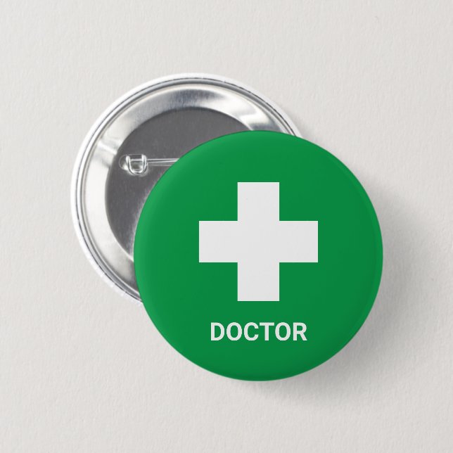 Doctor MEDIC & First Aid, Cross, Ambulance,  Button (Front & Back)