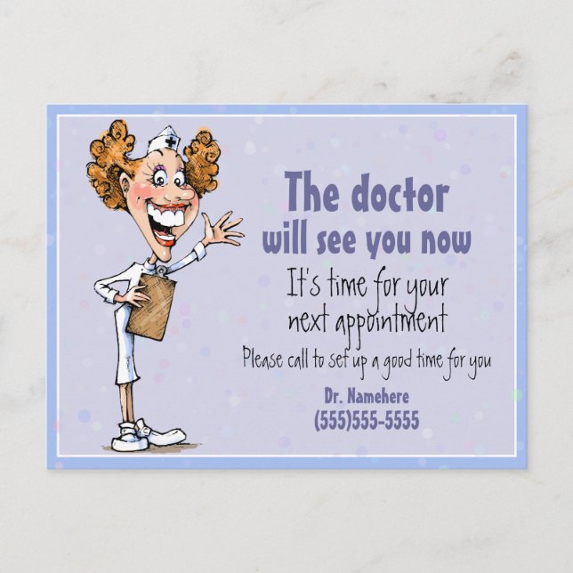Doctor/Medical appointment reminder card (Front)
