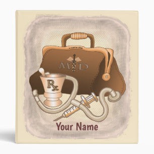 Doctor Medical Bag 3 Ring Binder