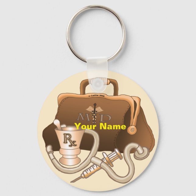 Doctor Medical Bag Keychain (Front)