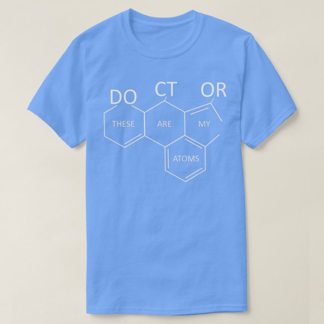 Doctor Medical Gift for Doctors Chemistry Atoms 1 T-Shirt (Design Front)