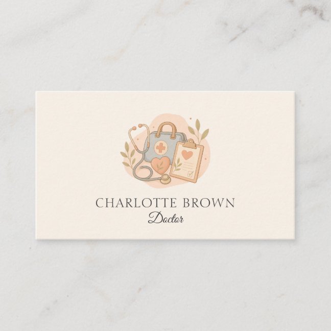Doctor Medical Healthcare Physician Clinic Business Card