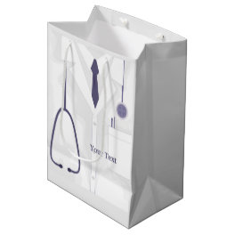 Doctor Medical Lab Coat Custom Medium Gift Bag
