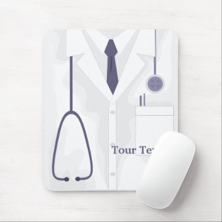 Doctor Medical Lab Coat Custom Mouse Pad
