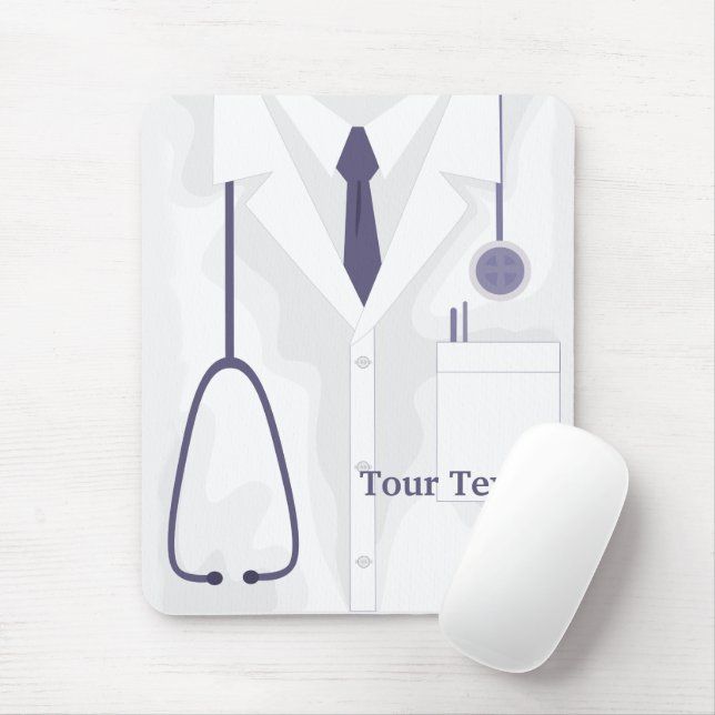 Doctor Medical Lab Coat Custom  Mouse Pad (With Mouse)