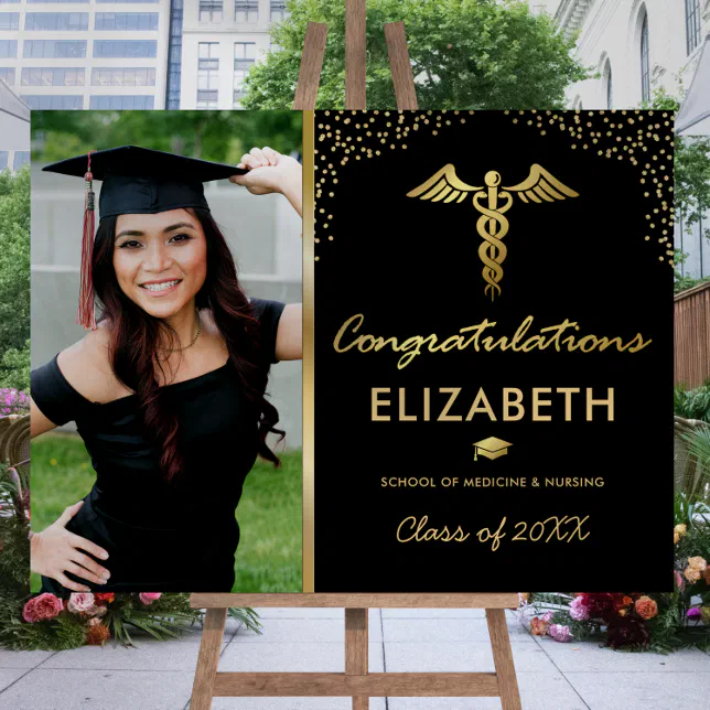 Doctor Medical Photo Graduation Welcome Foam Board | Zazzle