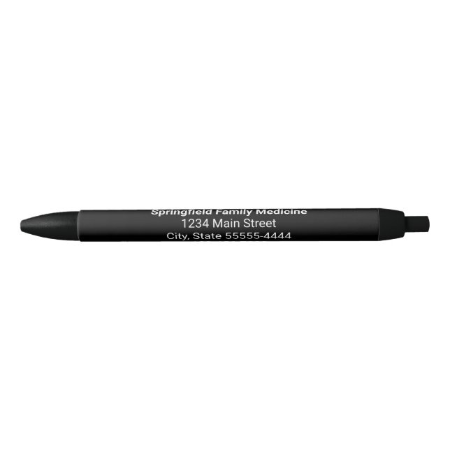 Doctor Medical Practice Name Address Phone Number Pen (Front)