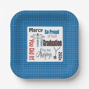 Doctor Medical Professional Graduation Party Paper Plates