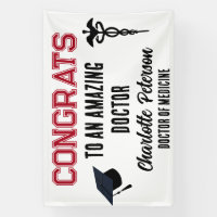 Doctor Medical School Congrats Graduation Banner