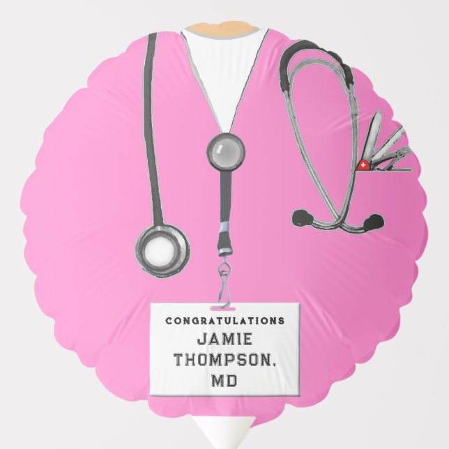 Doctor Medical School Grad Balloon (Front)