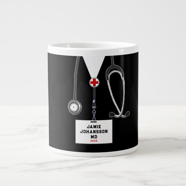Doctor Medical School Grad Giant Coffee Mug (Front)