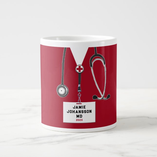 Doctor Medical School Grad Giant Coffee Mug (Front)