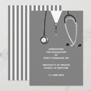 Doctor Medical School Graduation Announcement