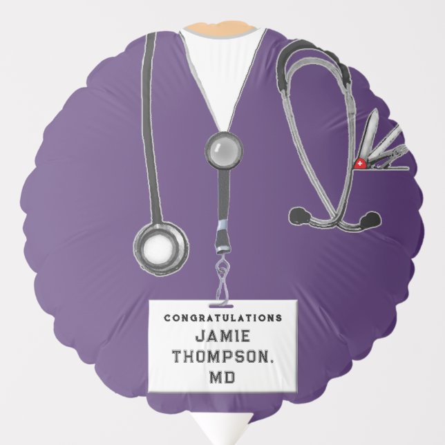 Doctor Medical School Graduation Balloon (Front)