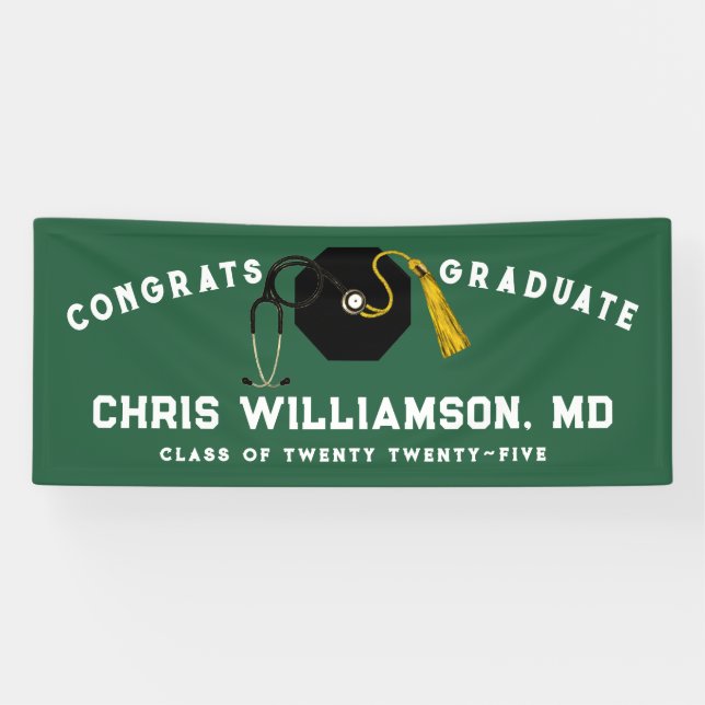 Doctor Medical School Graduation Banner (Horizontal)
