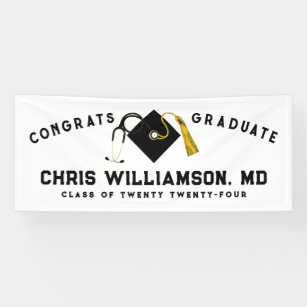 Doctor Medical School Graduation Banner