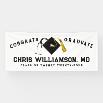 Doctor Medical School Graduation Banner by partygames at Zazzle
