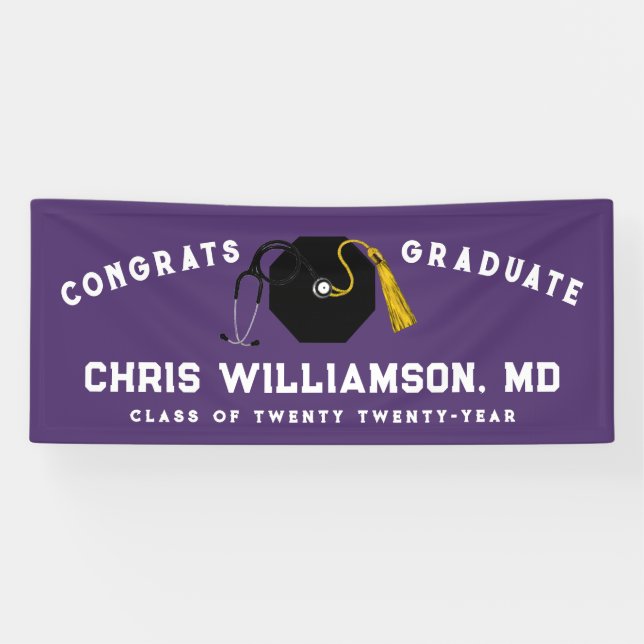 Doctor Medical School Graduation Banner (Horizontal)