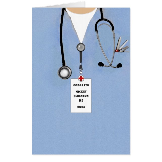 Doctor Medical School Graduation Card (Front)